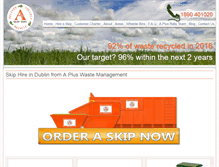 Tablet Screenshot of aplusskips.ie